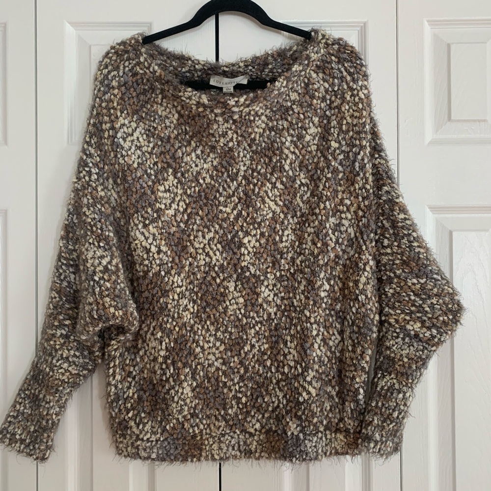 LOVESTITCH Chunky Off the Shoulder Sweater